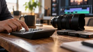 Zbuduj z AI kalkulator wyceny montażu filmów w jednym pliku HTML